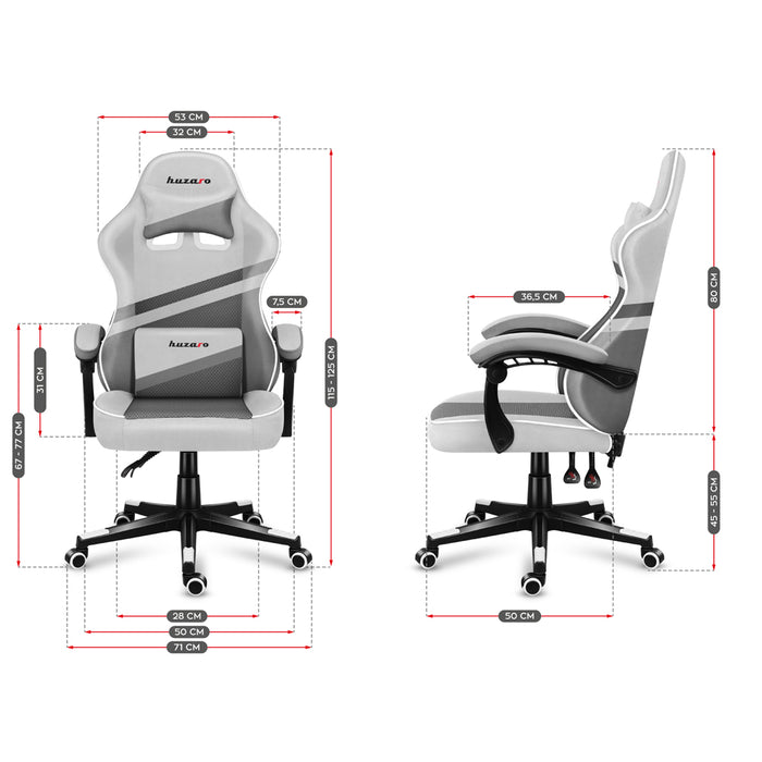 Huzaro Force 4.4 Mesh Gaming Chair White