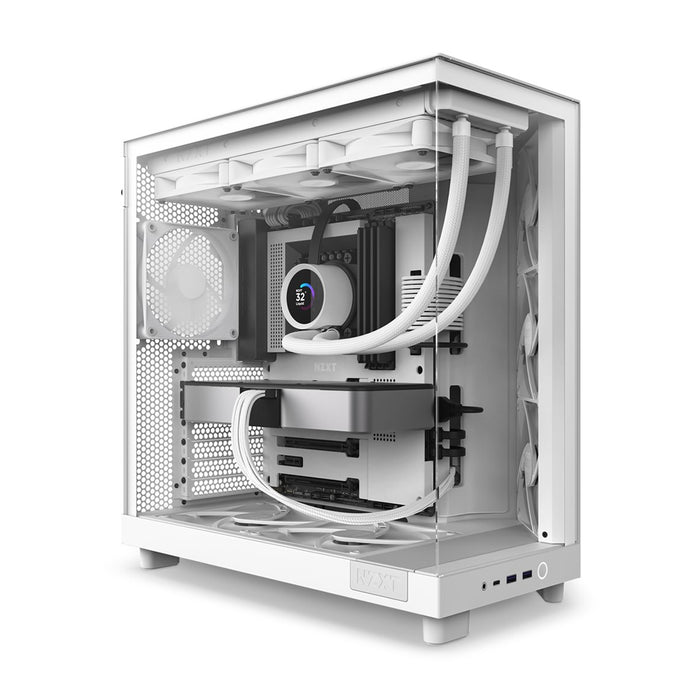 NZXT PC Case H6 Air Flow White