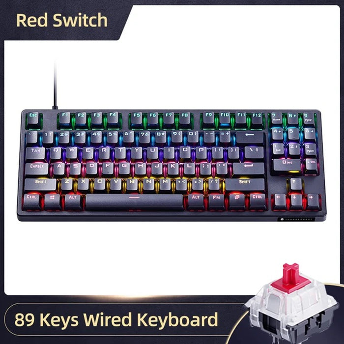 Thunderobot Mechanical Wired Gaming Keyboard KG3089R Red Switch