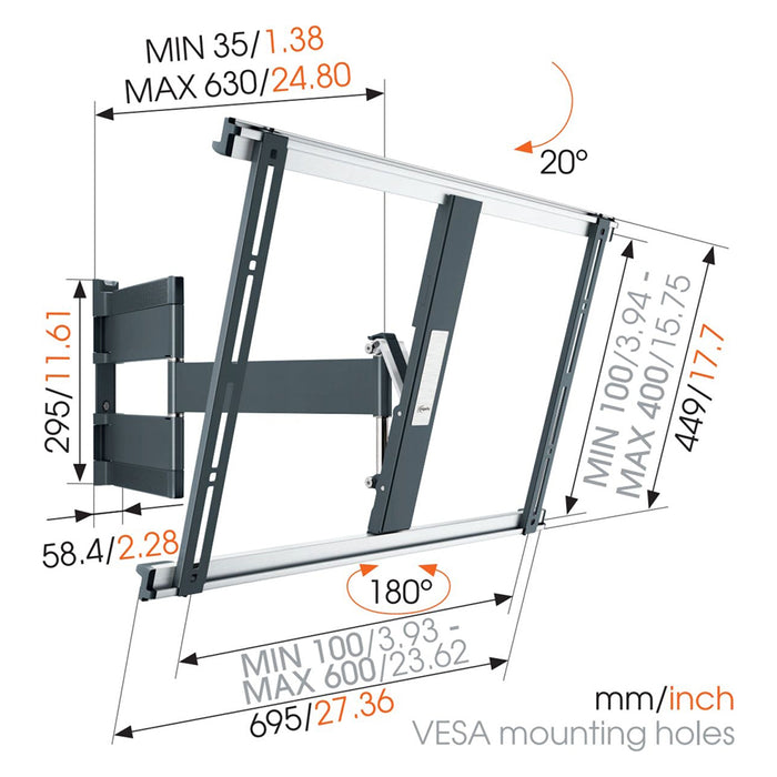 Vogels Wall Mount Thin545 LED 40"-65''