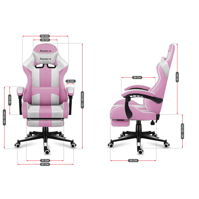 Huzaro Force 4.7 Pink Mesh Gaming Chair