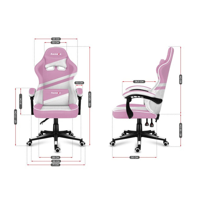 Huzaro Force 4.4 Pink Mesh Gaming Chair