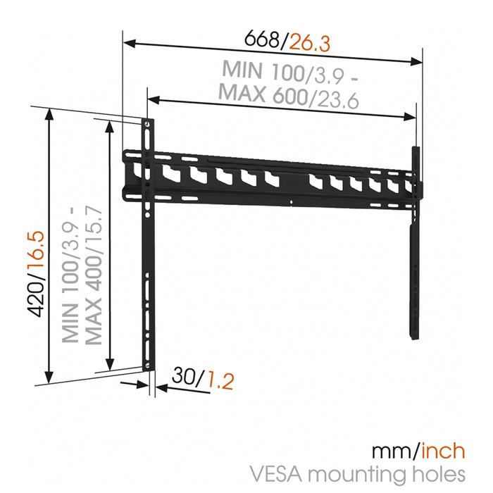 Vogels Wall Mount MA4000 40"-80"