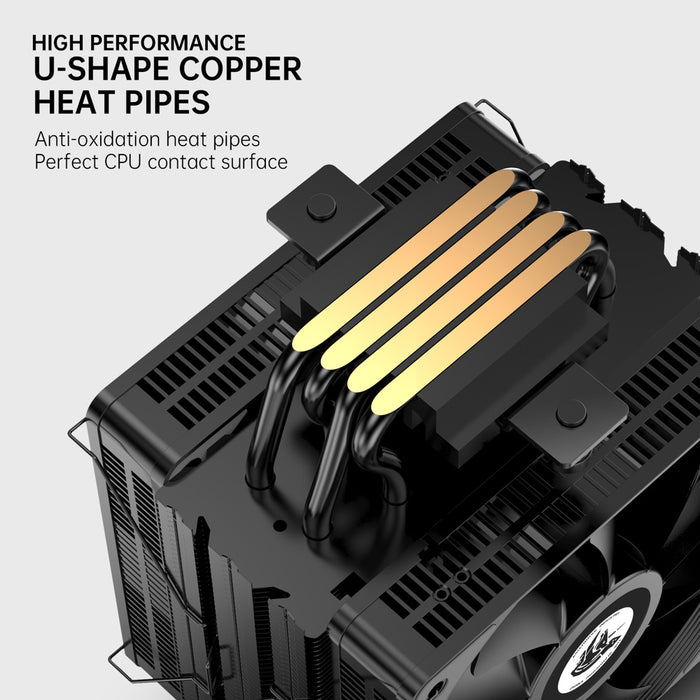 AsiaHorse CPU Cooler CP200 Black