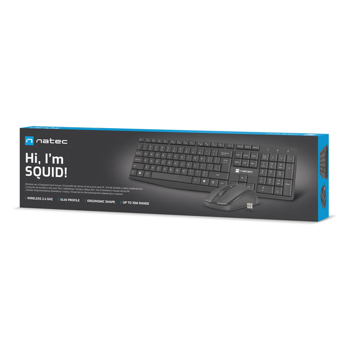 Natec Wireless Combo Keyboard/ Mouse Squid