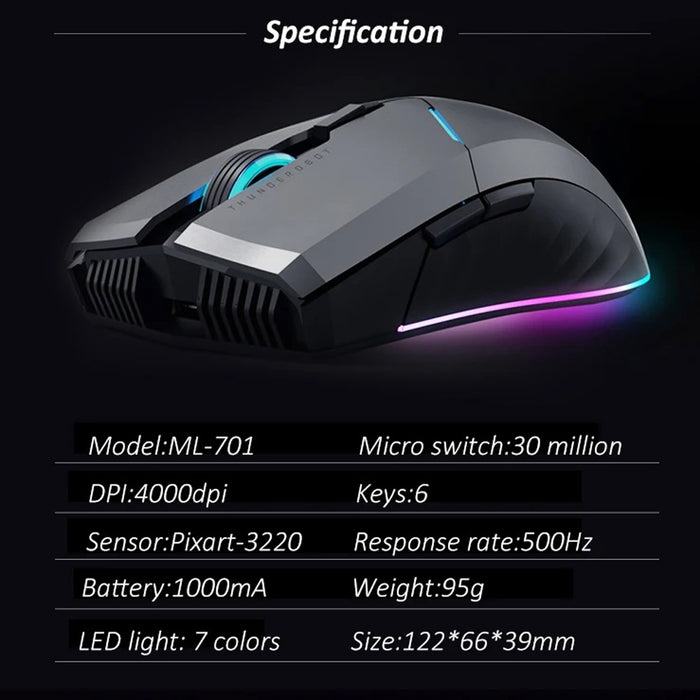 Thunderobot Wireless Gaming Mouse ML701