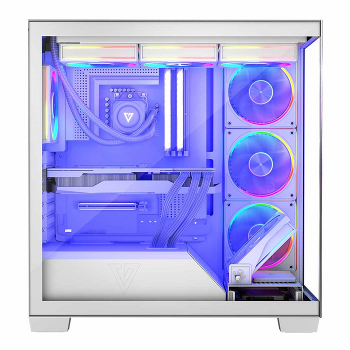 Modecom PC Case VOLCANO Stellar ARGB 5F White Midi
