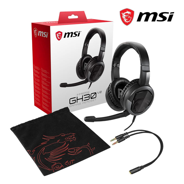 MSI Immerse GH30 V2 Gaming Headset Black