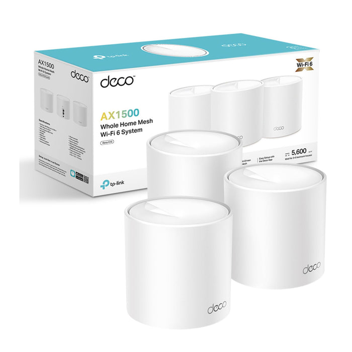 TP-Link Whole Home Mesh W-Fi System Deco X10 AX1500 (3 Pack)