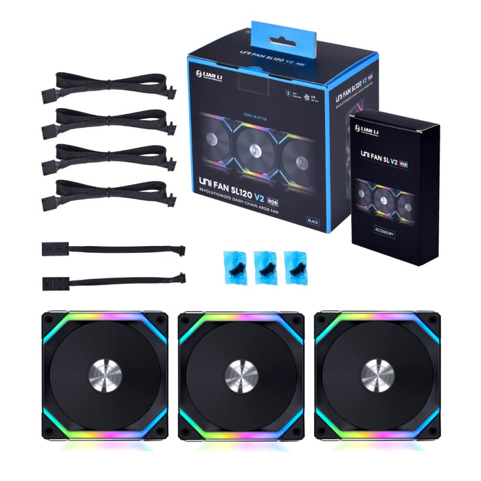 Lian Li Fan SL V2 RGB Triple Pack 120mm