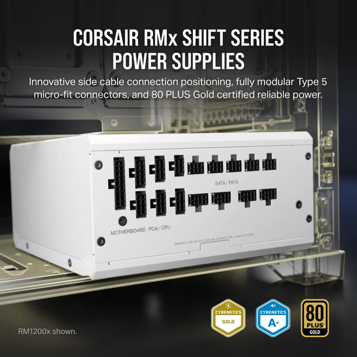 Corsair Power Supply RM750x Shift 80 Plus Gold 750W White