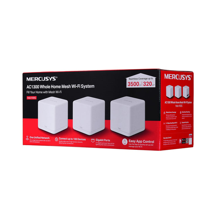 Mercusys Whole Home Mesh Wi-Fi System AC1300 (3 Pack)