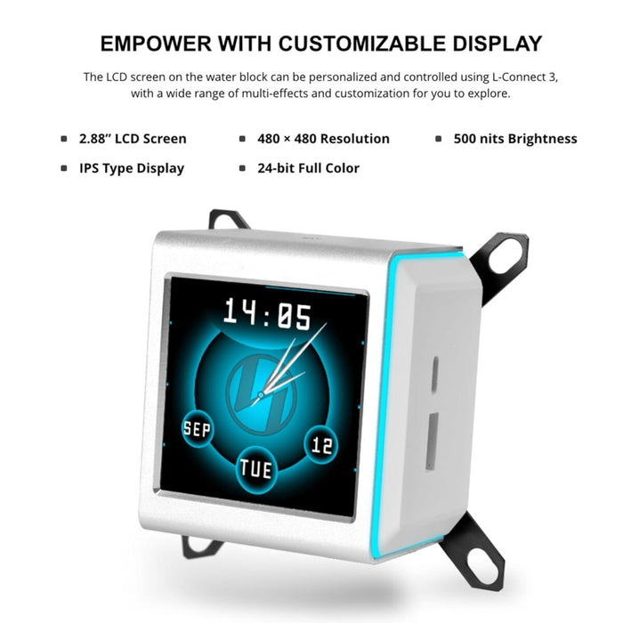 Lian Li Liquid Cooler Galahad  II LCD-S 280 TL White