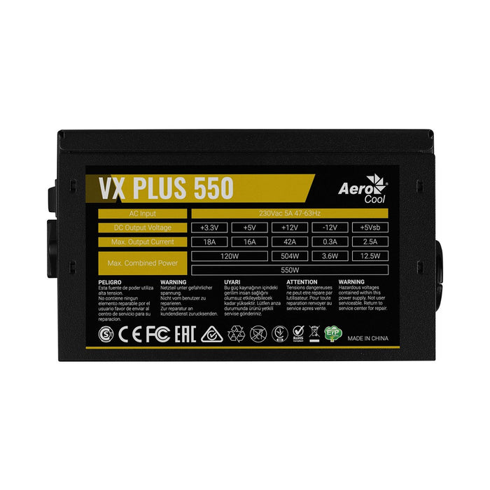 Aerocool Power Supply VX PLUS 550W