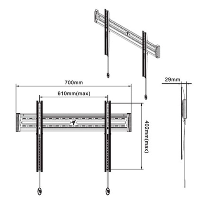 NBMounts Wall Mount NBC3-F LCD 42"-70''