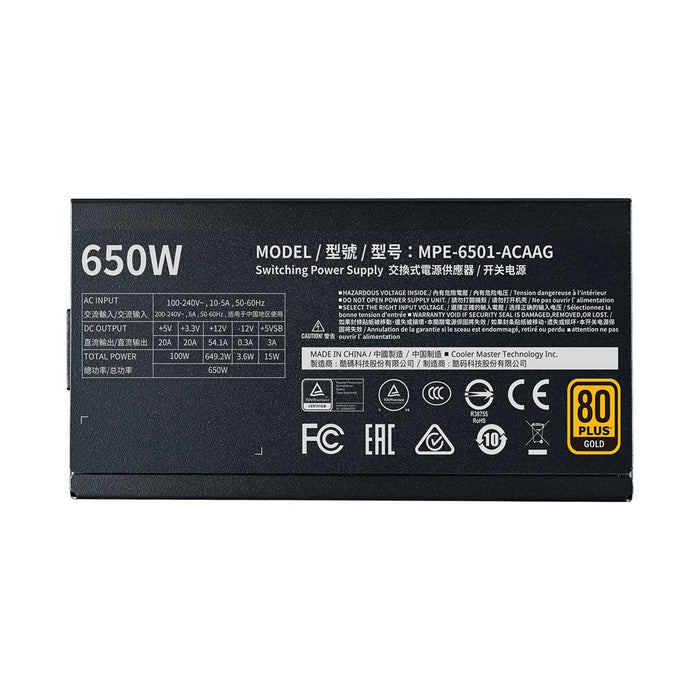 Cooler Master Power Supply MWE Gold 650W