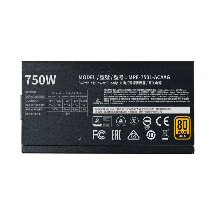 Cooler Master Power Supply MWE V2 Gold 750W