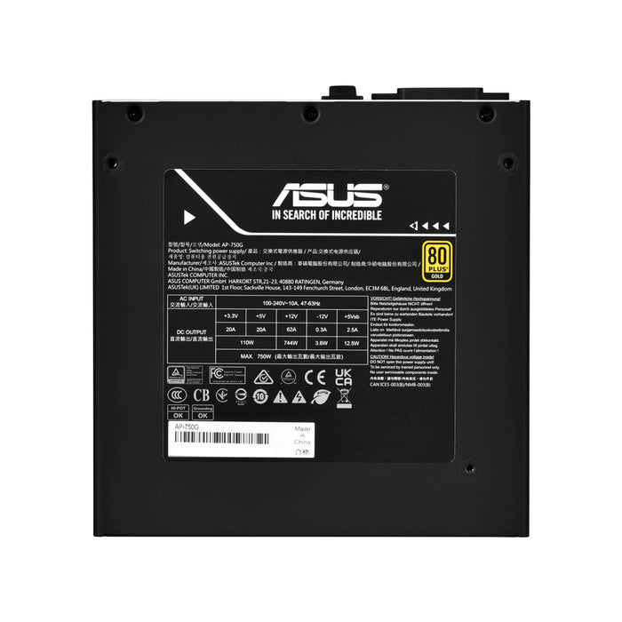 Asus Power Supply Prime Gold 750W Bulk