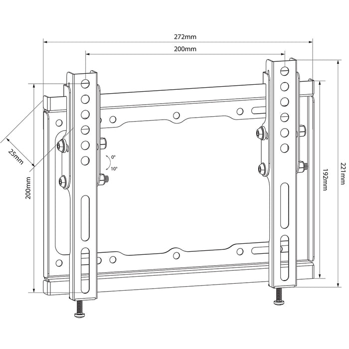 AV:link Tilt Wall Mount ST201  17"-42"