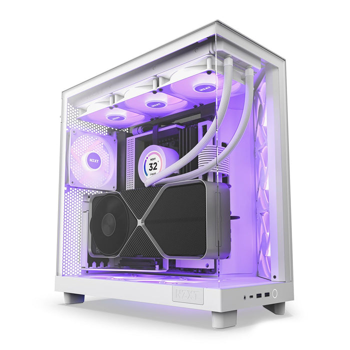 NZXT PC Case H6 Air Flow ARGB White