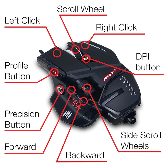 Mad Catz Wired Gaming Mouse R.A.T 6+