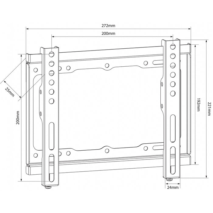 AV:link Fixed Wall Mount SF201 17"-42"