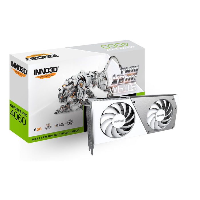 INNO3D Twin X2 GeForce RTX 4060 OC White 8GB