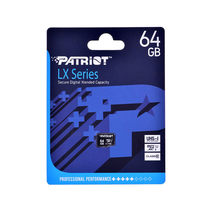 Patriot Micro SD Card LX 64GB