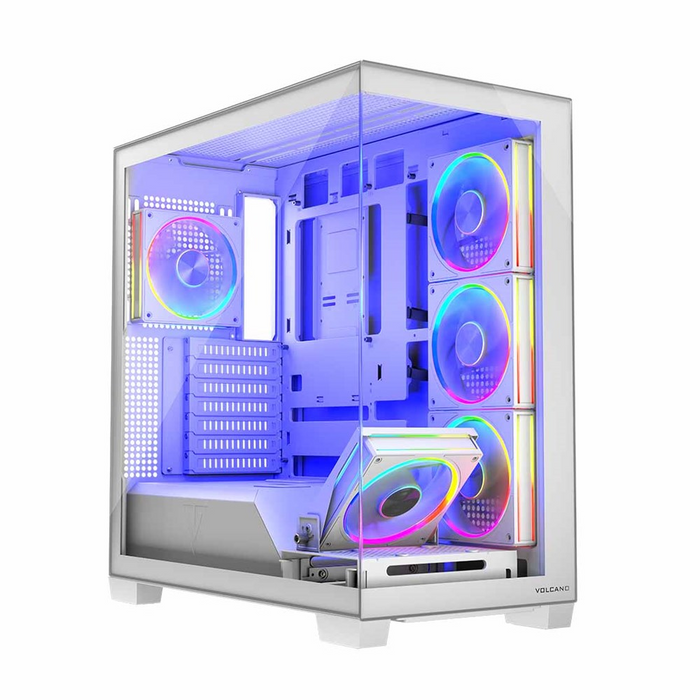 Modecom PC Case VOLCANO Stellar ARGB 5F White Midi