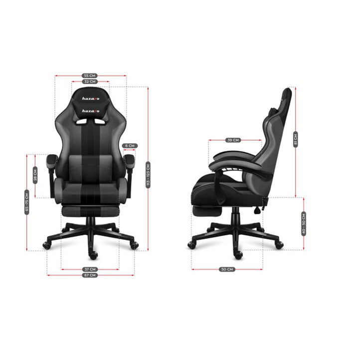 Huzaro Force 4.7 Grey Mesh Gaming Chair