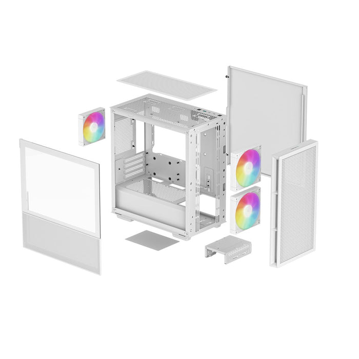 DeepCool PC Case CH360 ARGB White