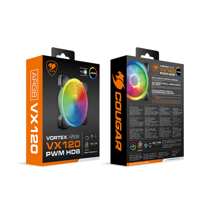 Cougar Fan Vortex VX 120 ARGB Single Pack 120mm