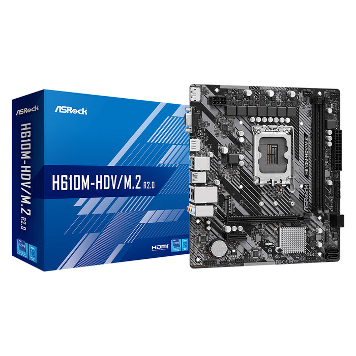 Asrock Motherboard H610M-HDV M.2 R2.0