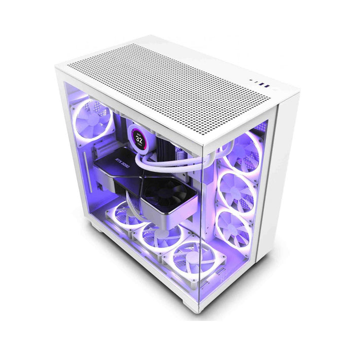 NZXT PC Case H9 Flow White