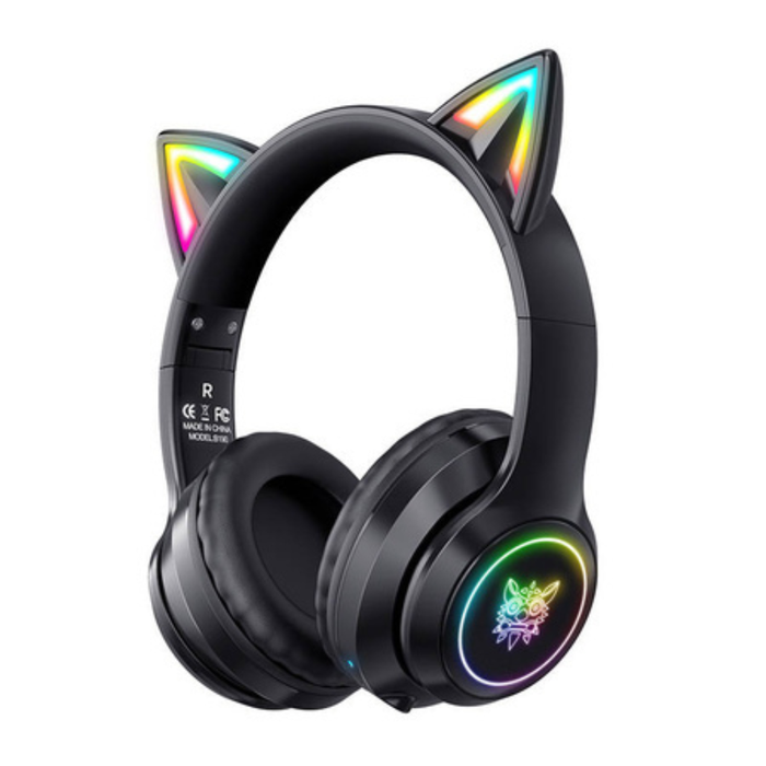 ONIKUMA B90 Wireless Gaming Headset Black Cat Ears