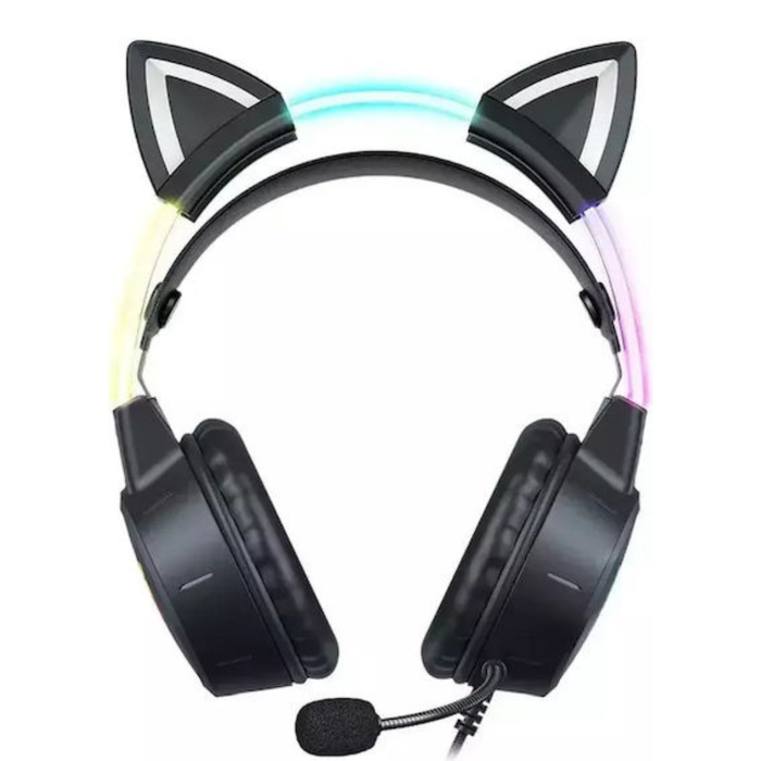 ONIKUMA X15 PRO Wired Gaming Headset Black Cat Ears