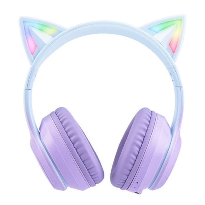 ONIKUMA B90 Wireless Gaming Headset Blue/Purple Cat Ears
