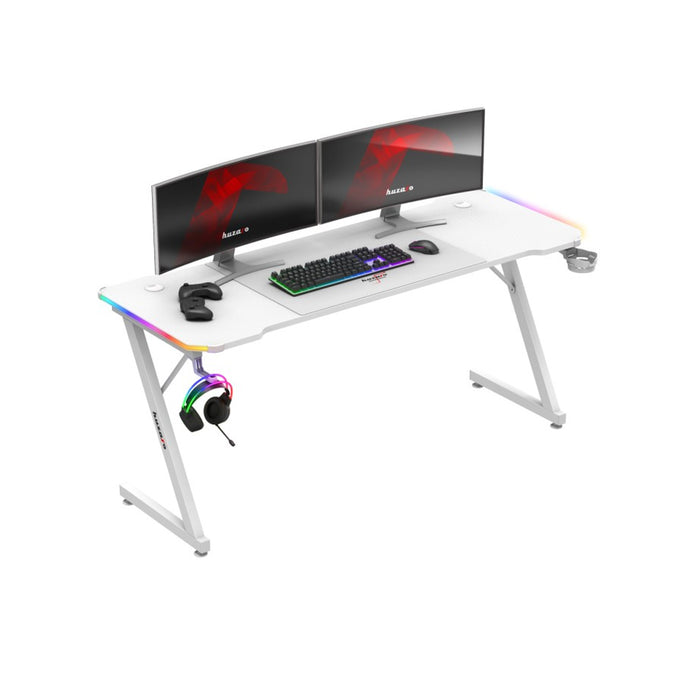 Huzaro Hero 4.8 RGB White Gaming Desk