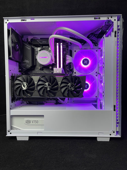 Custom Gaming PC/ The All-White/ Ryzen 5 7600X/ 32GB DDR5/ 1TB NVMe/ RTX 4070