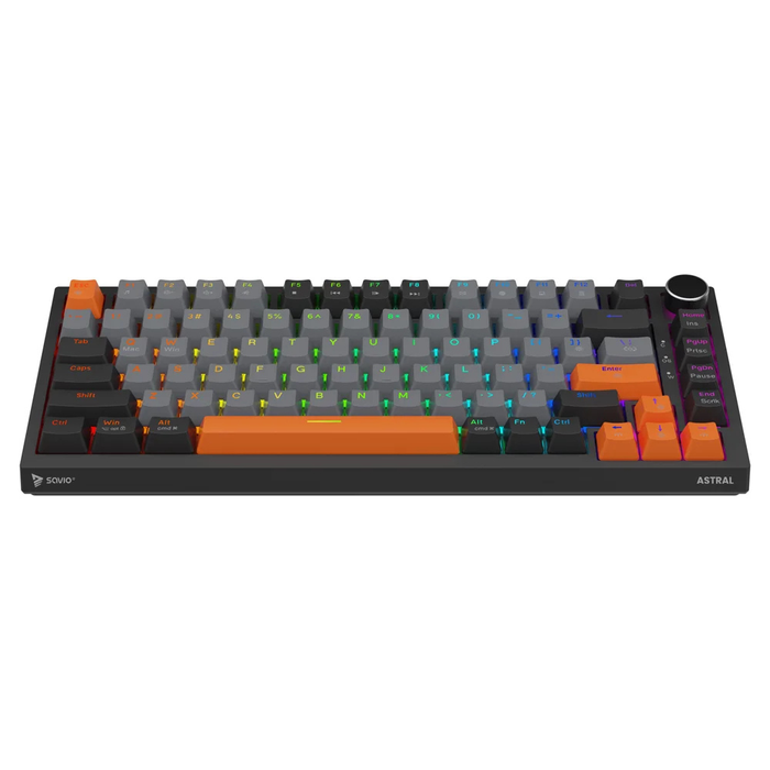 Savio Astral Black Jade 3 Colours Wired Gaming Keyboard