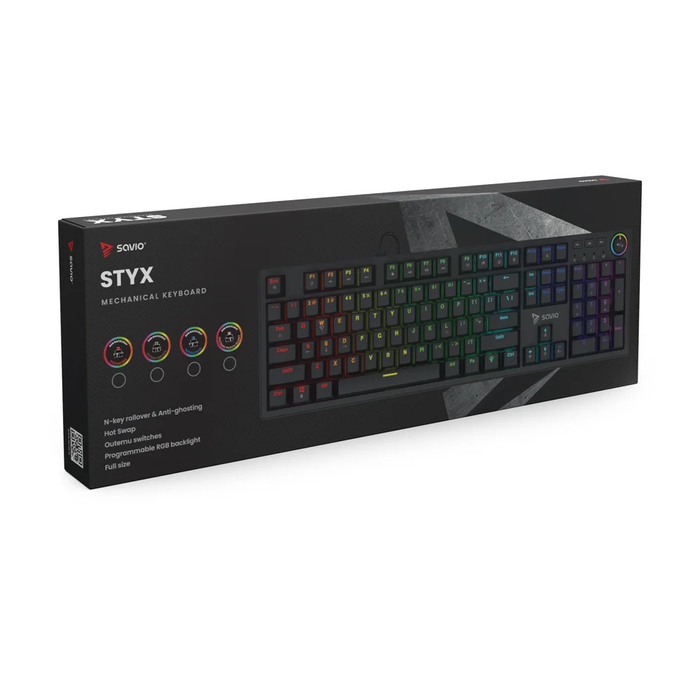 Savio STYX Outemu Brown Mechanical Wired Gaming Keyboard