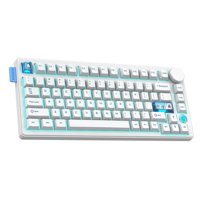 Onikuma Mechanical Triple- Mode Gaming Keyboard MT706 White