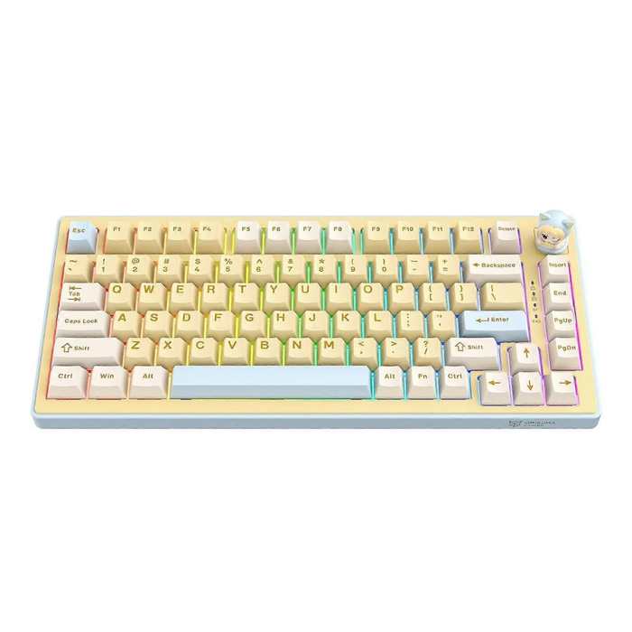 Onikuma Mechanical Triple- Mode Gaming Keyboard MT707 Yellow
