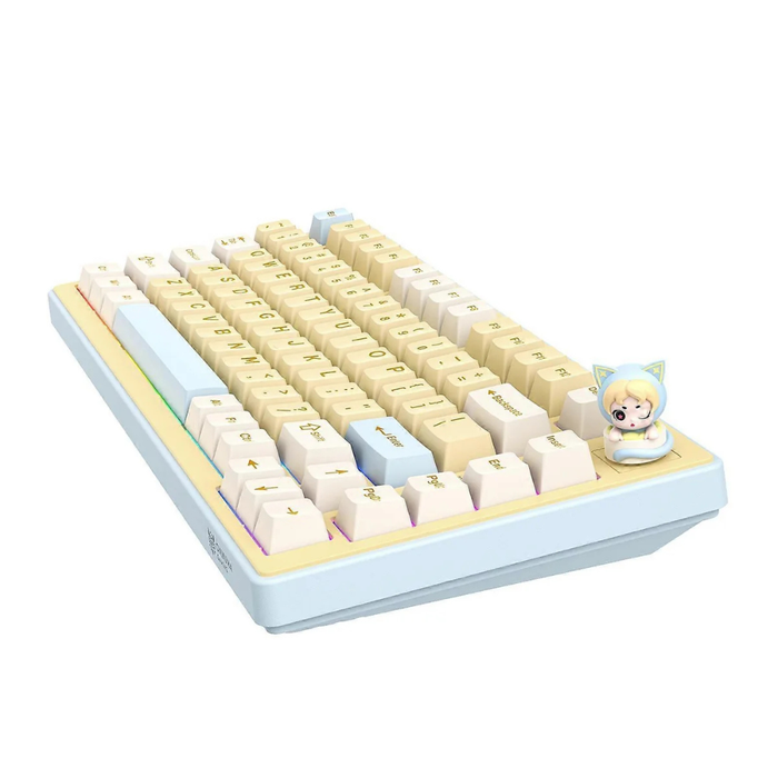 Onikuma Mechanical Triple- Mode Gaming Keyboard MT707 Yellow