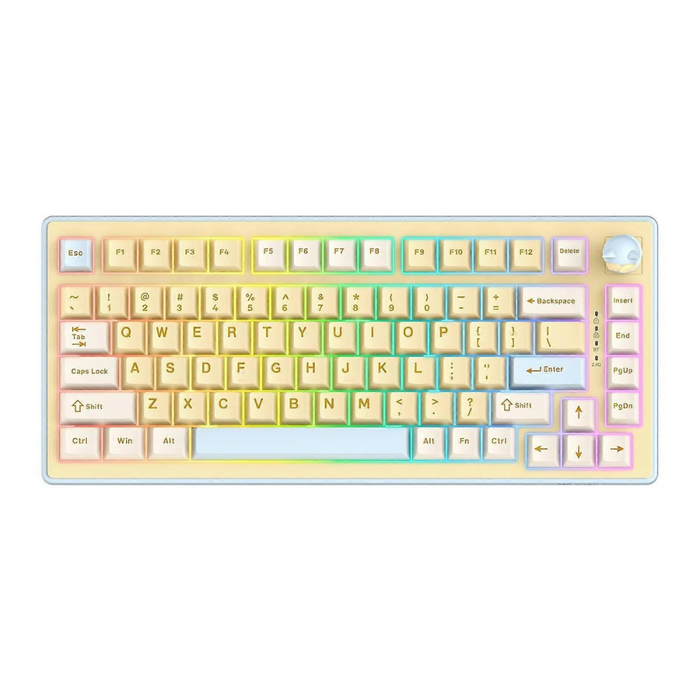 Onikuma Mechanical Triple- Mode Gaming Keyboard MT707 Yellow