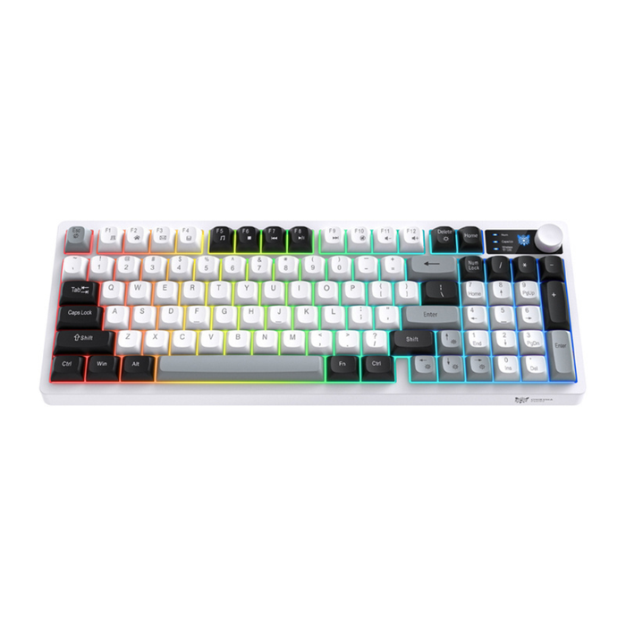 Onikuma Triple-Mode Gaming Keyboard MT902 Black/ White