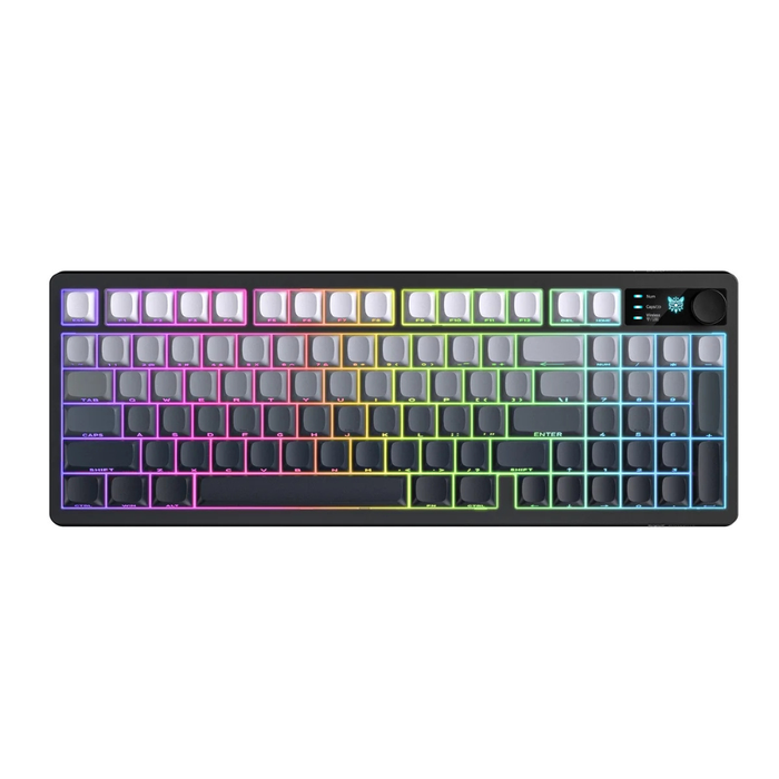Onikuma Triple-Mode Gaming Keyboard MT902 Black/ White Gradient