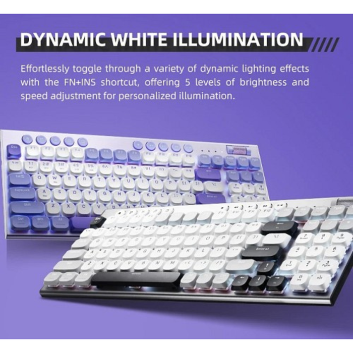 Thunderobot Mechanical Tri-Mode Keyboard K96 Red Switch Keys