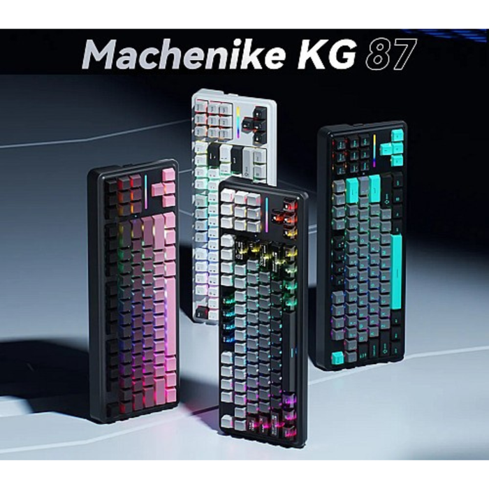 Machenike Mechanical Wired Gaming Keyboard KG87 Silver Switch