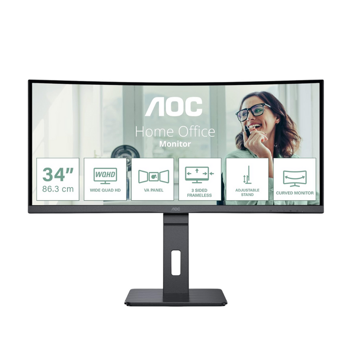 AOC Monitor CU34P3CV Curved 34" WQHD 100Hz